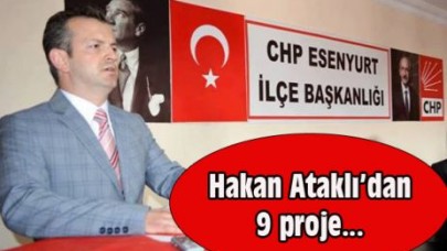 Hakan Ataklı’dan 9 proje...