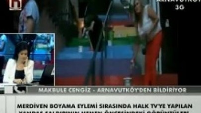 Halk TV ekibine çirkin saldırı