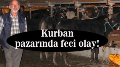 Kurban pazarında feci olay!