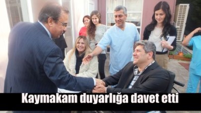 Kaymakam duyarlığa davet etti