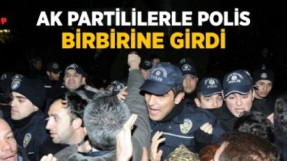 Partililer ile Polis Arasında Arbede