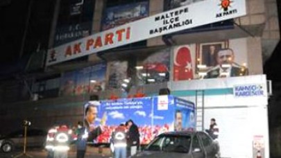 Ak Parti ilçe binasına molotoflu saldırı