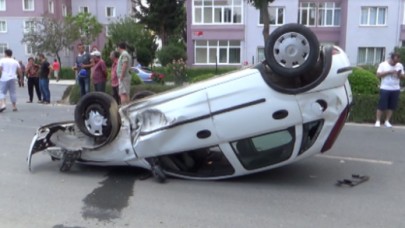 Silivri'de kaza 1 yaralı