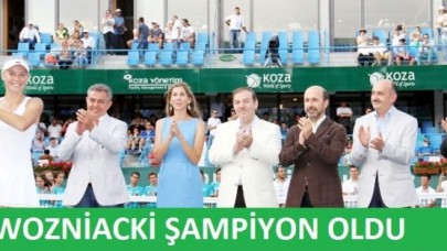 WOZNİACKİ ŞAMPİYON OLDU