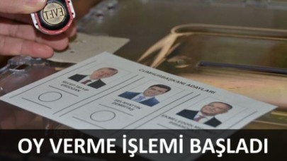 Oy verme işlemi başladı