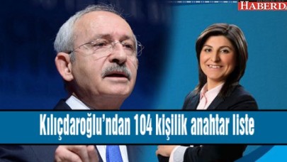 Kılıçdaroğlu’ndan 104 kişilik anahtar liste