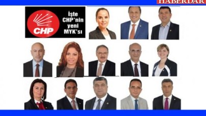 İşte CHPnin yeni MYKsı