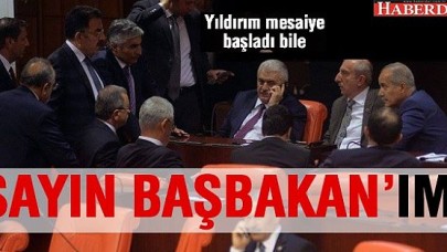 Yıldırım şimdiden Başbakan gibi