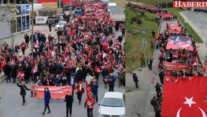 Büyükçekmece Cumhuriyet için yürüdü