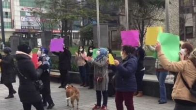 Esenyurtta veliler kreş ücretine zammı protesto etti