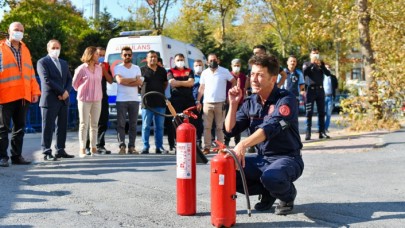 Yangına karşı uygulamalı eğitim