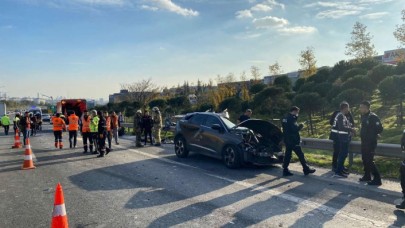 Esenyurt TEM Otoyolunda feci kaza: 1 ölü 2 yaralı