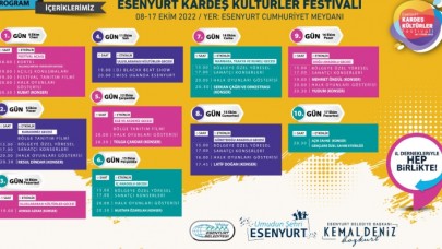 KARDEŞ KÜLTÜRLER FESTİVALİ YARIN BAŞLIYOR!