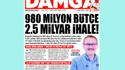 980 milyon bütçe 2.5 milyar ihale!