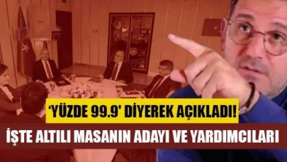 Fatih Portakal yüzde 99.9 diyerek açıkladı! İşte altılı masanın adayı ve yardımcıları...