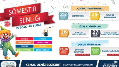 BİRBİRİNDEN EĞLENCELİ ETKİNLİKLER SÖMESTİR ŞENLİĞİ’NDE