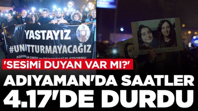 Adıyaman'da felaketin yıl dönümünde saatler 4.17'de durdu: 'Sesimi duyan var mı?'