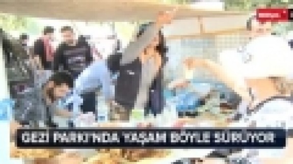 Gezi Parkı'nda yaşam böyle sürüyor