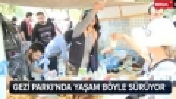 Gezi Parkı'nda yaşam böyle sürüyor